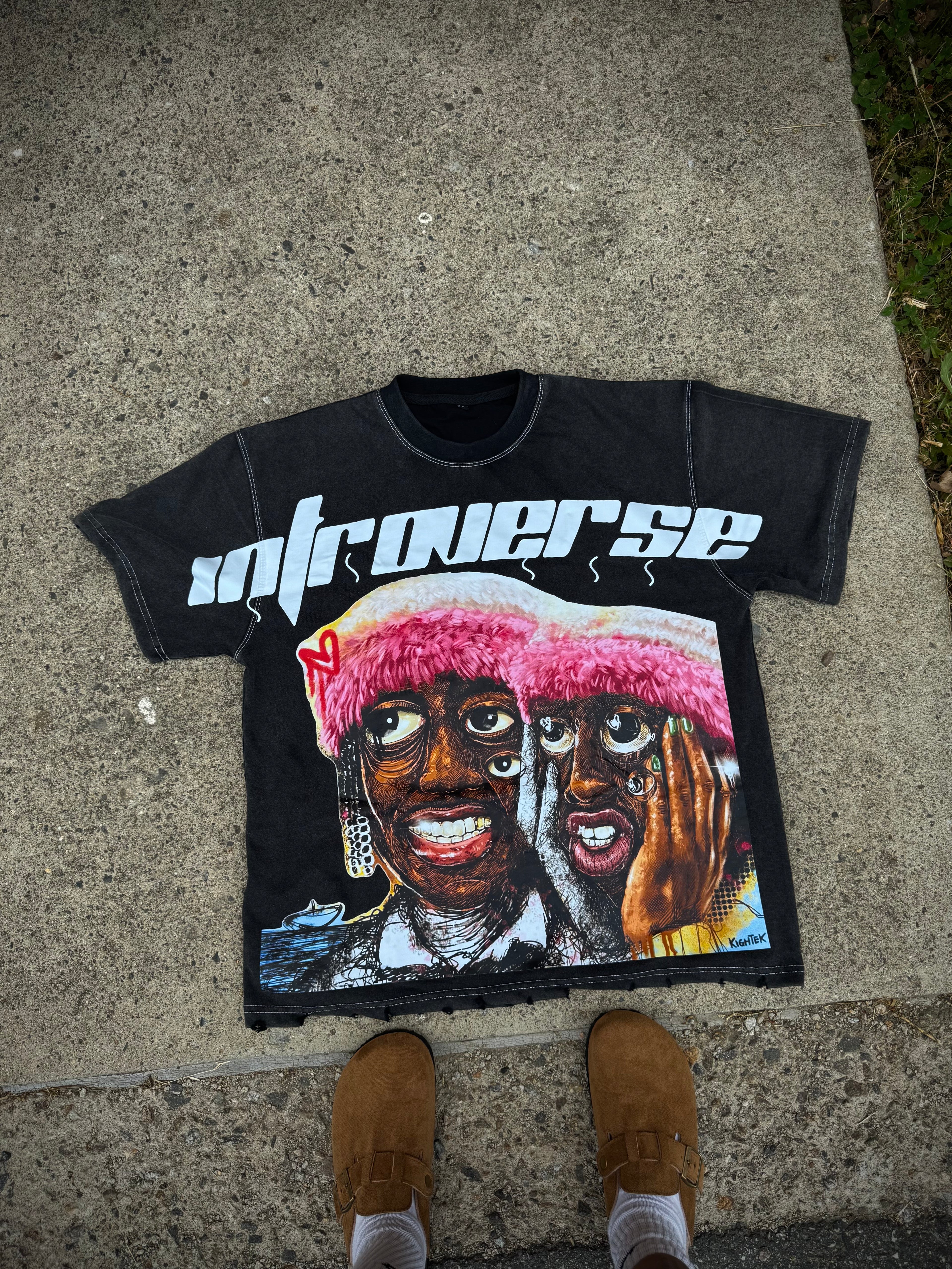Black Double Vision Tee