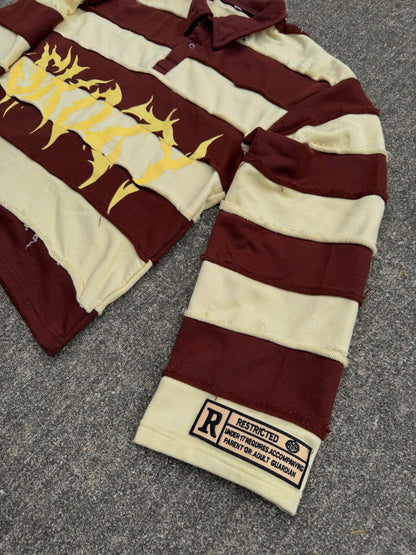 Brown Collared Viewers Discretion Tee