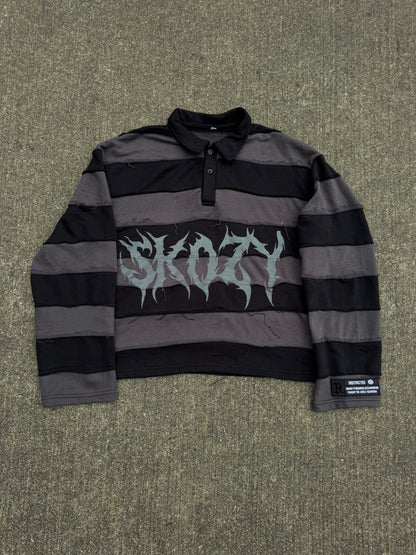 Black Collared Viewers Discretion Tee