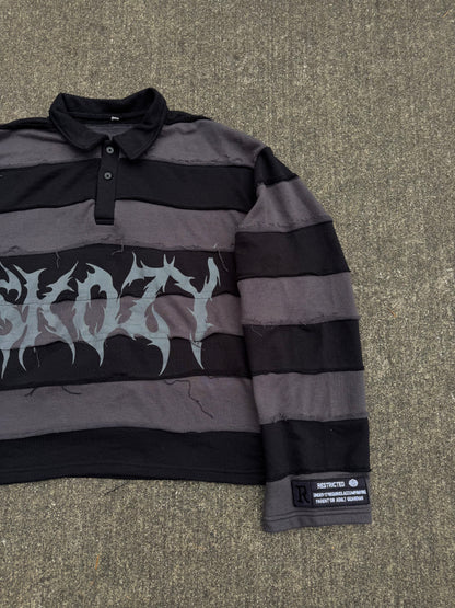 Black Collared Viewers Discretion Tee